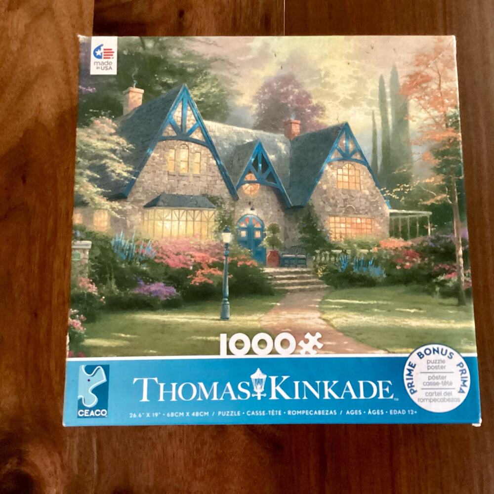 THOMAS KINKADE - WINSOR MANOR - 1000 PIECE - COMPLETE